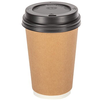 Take away cups with lid (12οz) + 15-pack