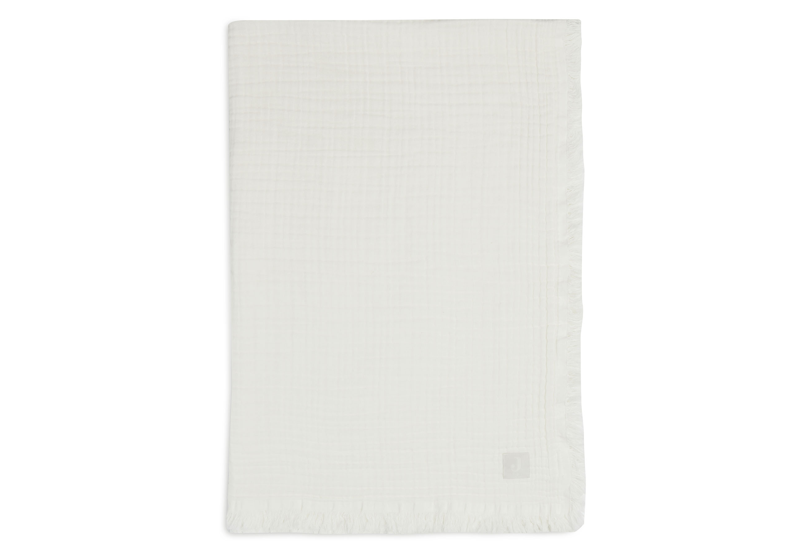 Jollein Fringe Muslinfilt 100% ekologisk bomull 75x100cm ivory - 2