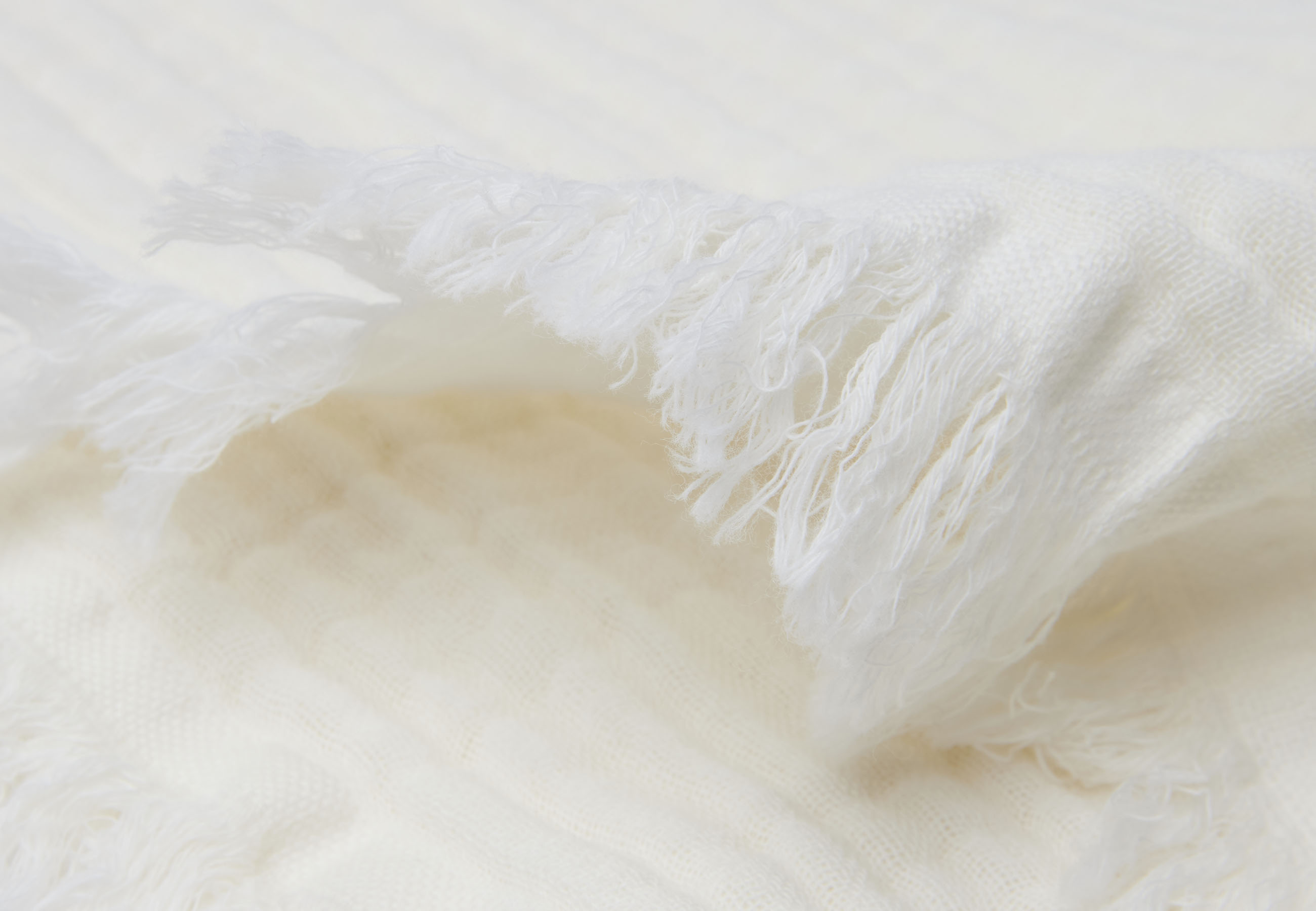 Jollein Fringe Muslinfilt 100% ekologisk bomull 75x100cm ivory - 6