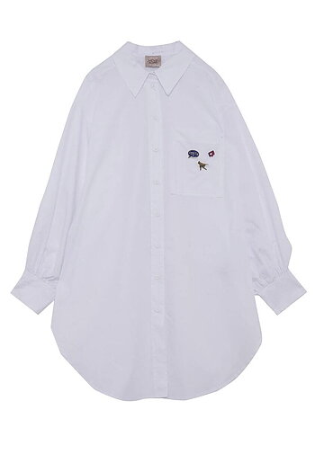 Meme Road - Longsleve Oversized ShirtWhite