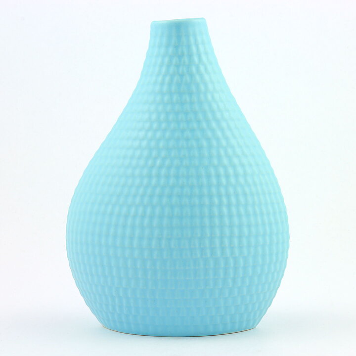スティグ・リンドベリ  Reptilシリーズ フォルムが可愛らしい水色の花瓶 Vase 1953年 (2)