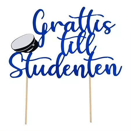 Studentdekoration PAKET Premium Gul och Blå  - 2