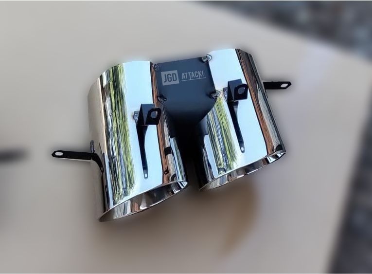 Quad Ändrör För MP Concepts GT500 Style Diffuser (MUSTANG 18-21 GT Premium, EcoBoost Premium) - 2