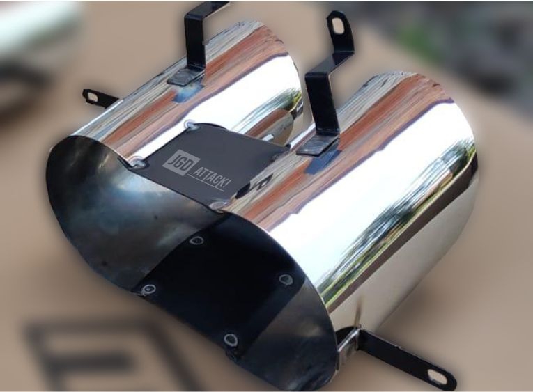 Quad Ändrör För MP Concepts GT500 Style Diffuser (MUSTANG 18-21 GT Premium, EcoBoost Premium)
