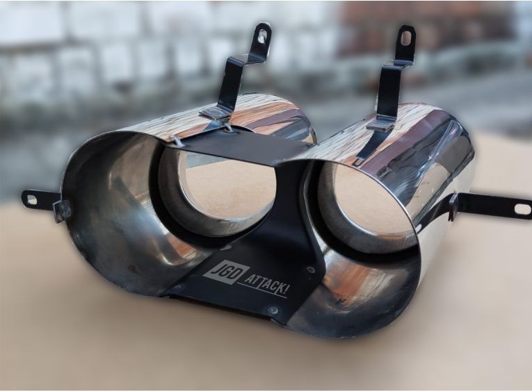 Quad Ändrör För MP Concepts GT500 Style Diffuser (MUSTANG 18-21 GT Premium, EcoBoost Premium) - 4