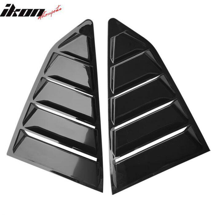 Kvartsfönster Scoops - Gloss Black (CAMARO 16-21 all) - 6