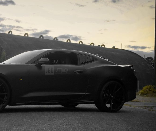 Kvartsfönster Scoops - Gloss Black (CAMARO 16-21 all) - 4