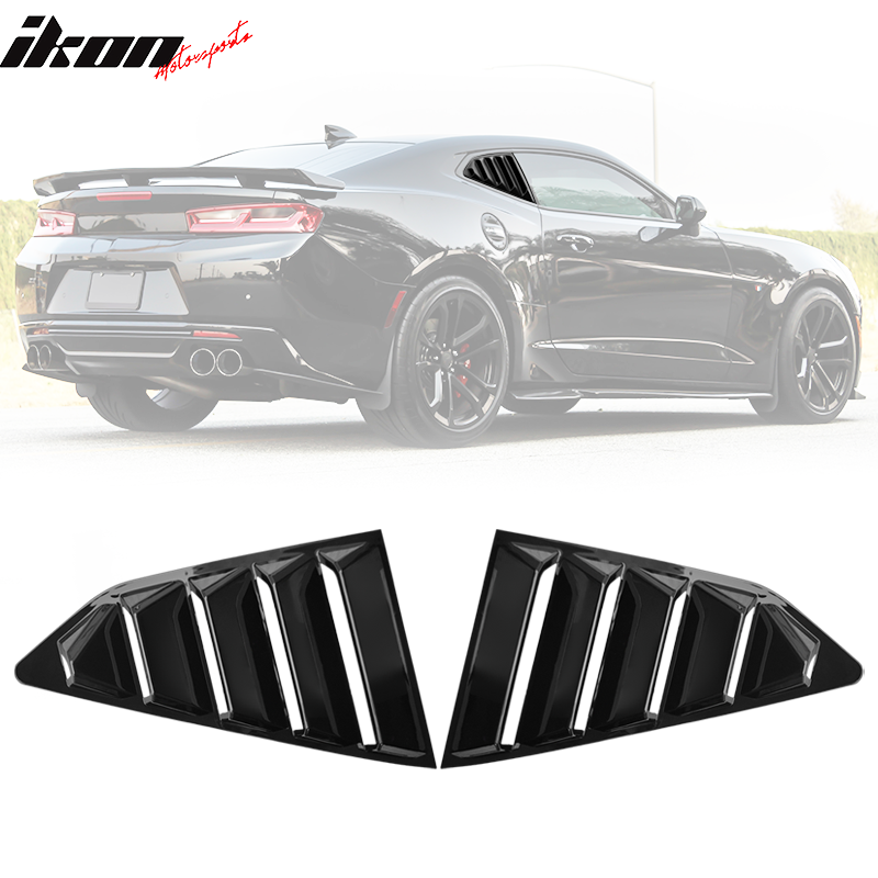 Kvartsfönster Scoops - Gloss Black (CAMARO 16-21 all) - 2