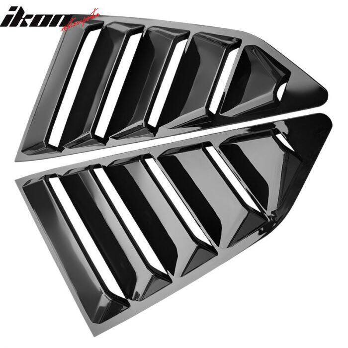 Kvartsfönster Scoops - Gloss Black (CAMARO 16-21 all) - 7