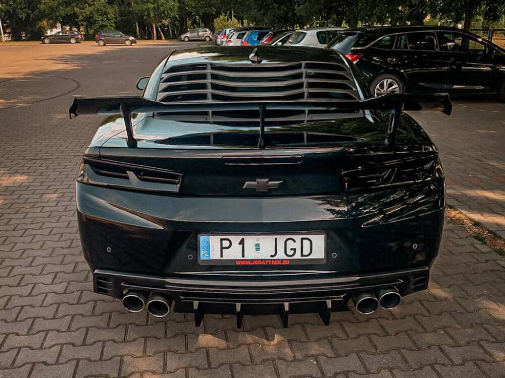 Diffuser Med Fenor - Single/Dubbla Utblås (ALLA CAMARO 16-23 UTOM ZL1) - 7