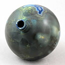 Isak Isaksson (2020) Unique Vase with Green Crystalline Glaze 11 cm