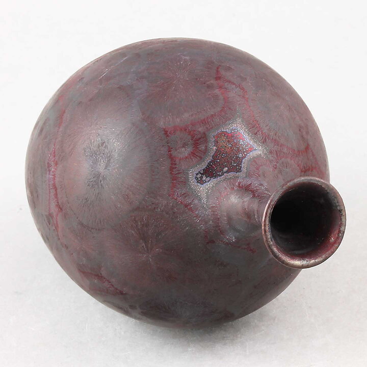 Isak Isaksson (2020) Unique Vase with Red Crystalline Glaze 18 cm