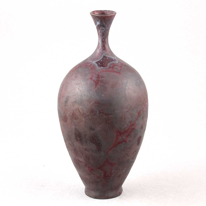 Isak Isaksson (2020) Unique Vase with Red Crystalline Glaze 18 cm
