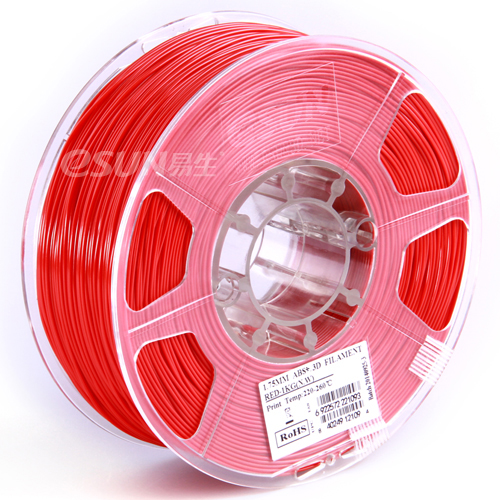 eSun ABS+ Filament (1.75mm, 1Kg) - Röd