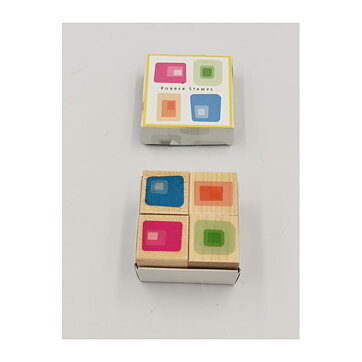 Hero Arts Rubber Stamps Second Hand - Retro Squares