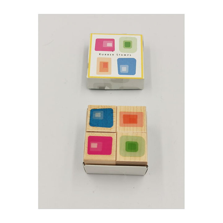 Hero Arts Rubber Stamps Second Hand - Retro Squares