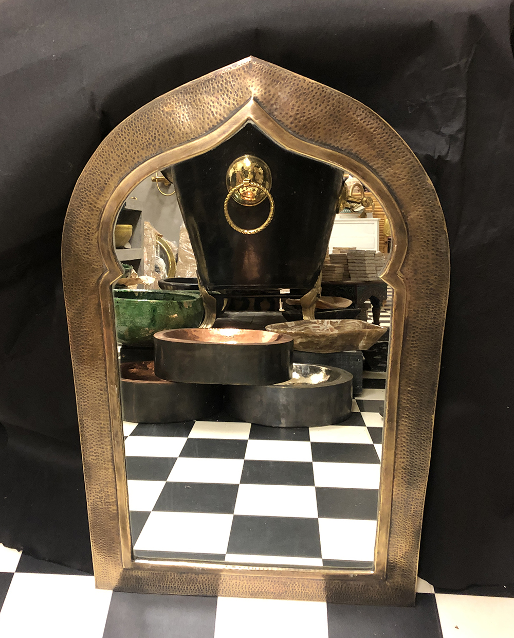 BRASS KEYHOLE MIRROR - 2