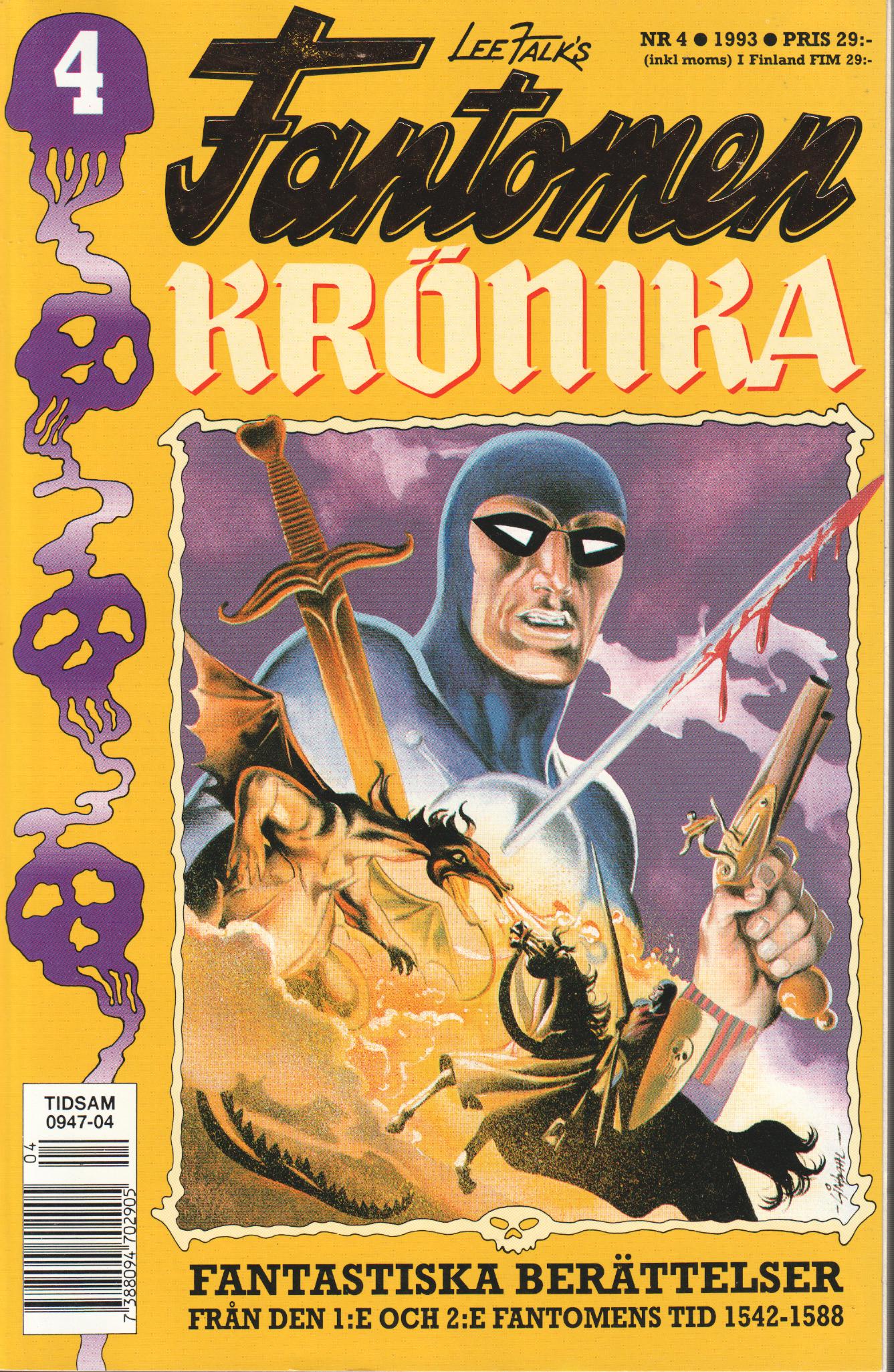 Fantomen Krönika 4 Nummer 4 1993 , begagnad