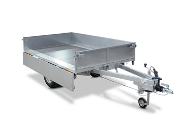 SLÄPVAGN ::  HÖGBYGGD ::  247 x 145 cm :: 1000  :: 1250 kg - BK #25