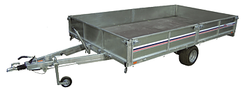 SLÄPVAGN ::: HÖGBYGGD ::  380 x 210 cm - 1000 :: 1200 :: 1300 kg - BK #38