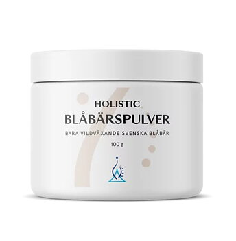Blåbärspulver, 100g, Holistic