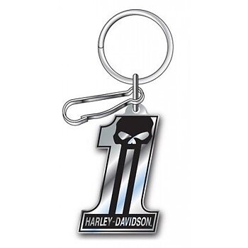 Harley Davidson Nr. 1 Skull Enamel Key Chain.
