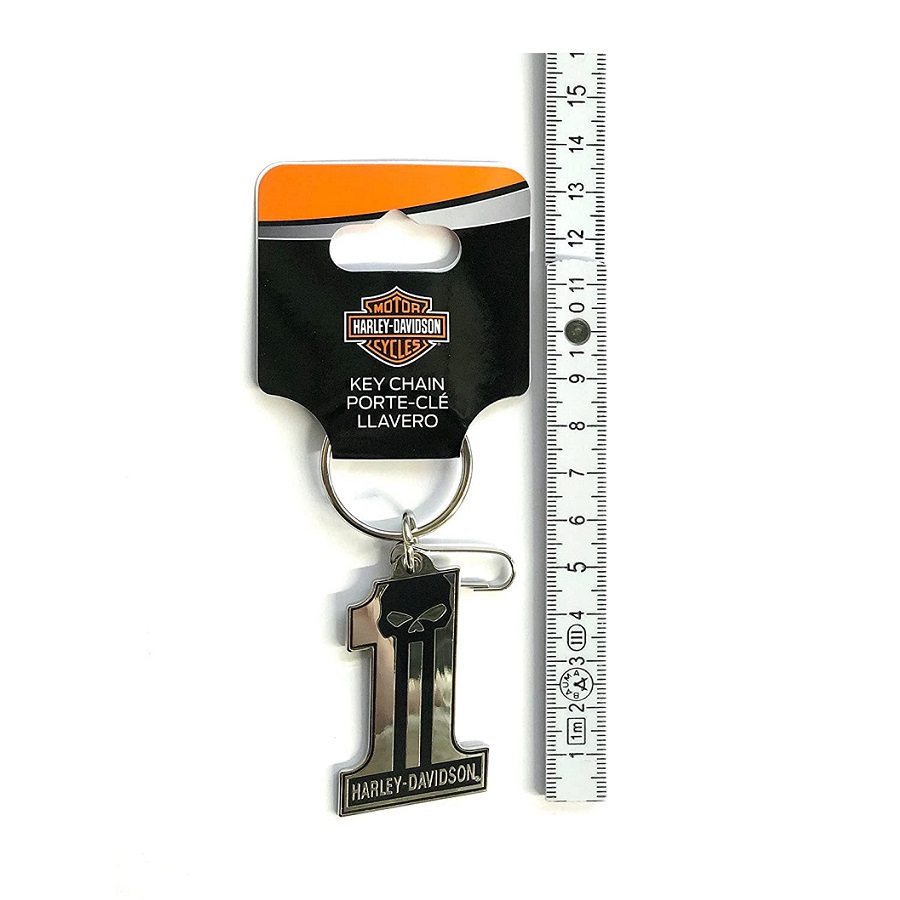 Harley Davidson Nr. 1 Skull Enamel Key Chain. - 3