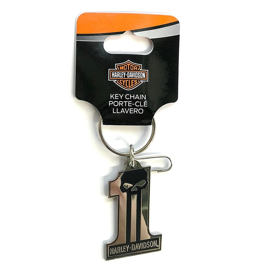 Harley Davidson Nr. 1 Skull Enamel Key Chain. - 2