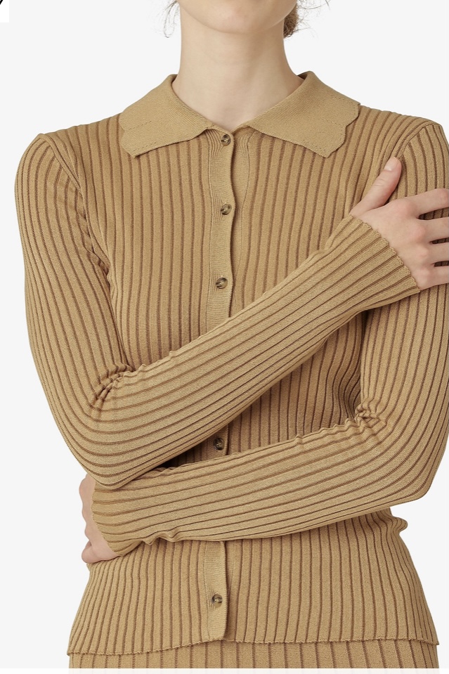 Noa Noa - Viscose Knit Cardigan Iced Coffee - 5