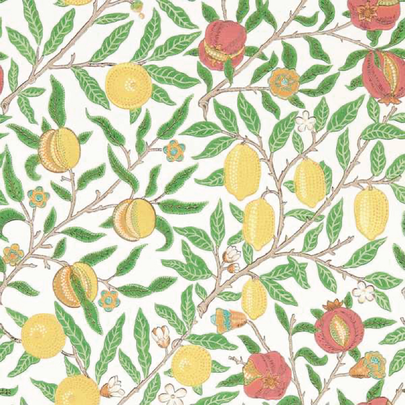 TAPET FRUIT, leaf green madder