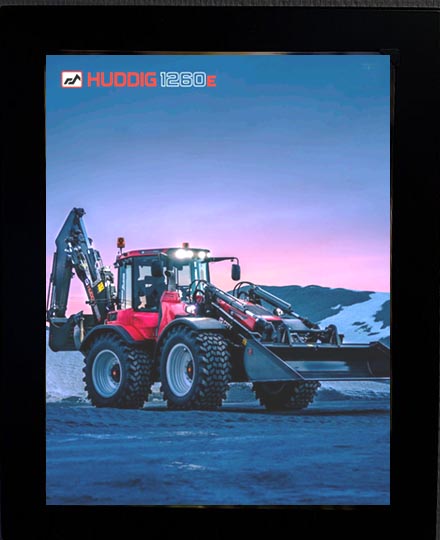 Huddig Led illuminated glass board with logo