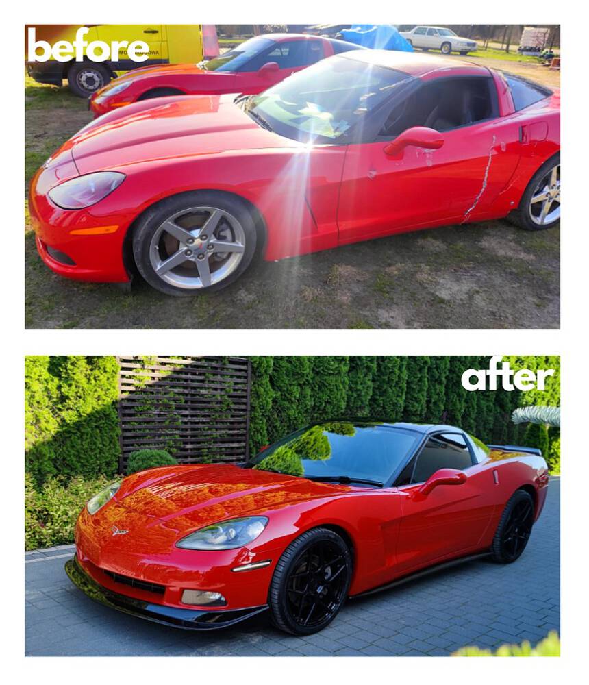 APR Style Frontläpp (CORVETTE 05-13 C6 Base) - 2