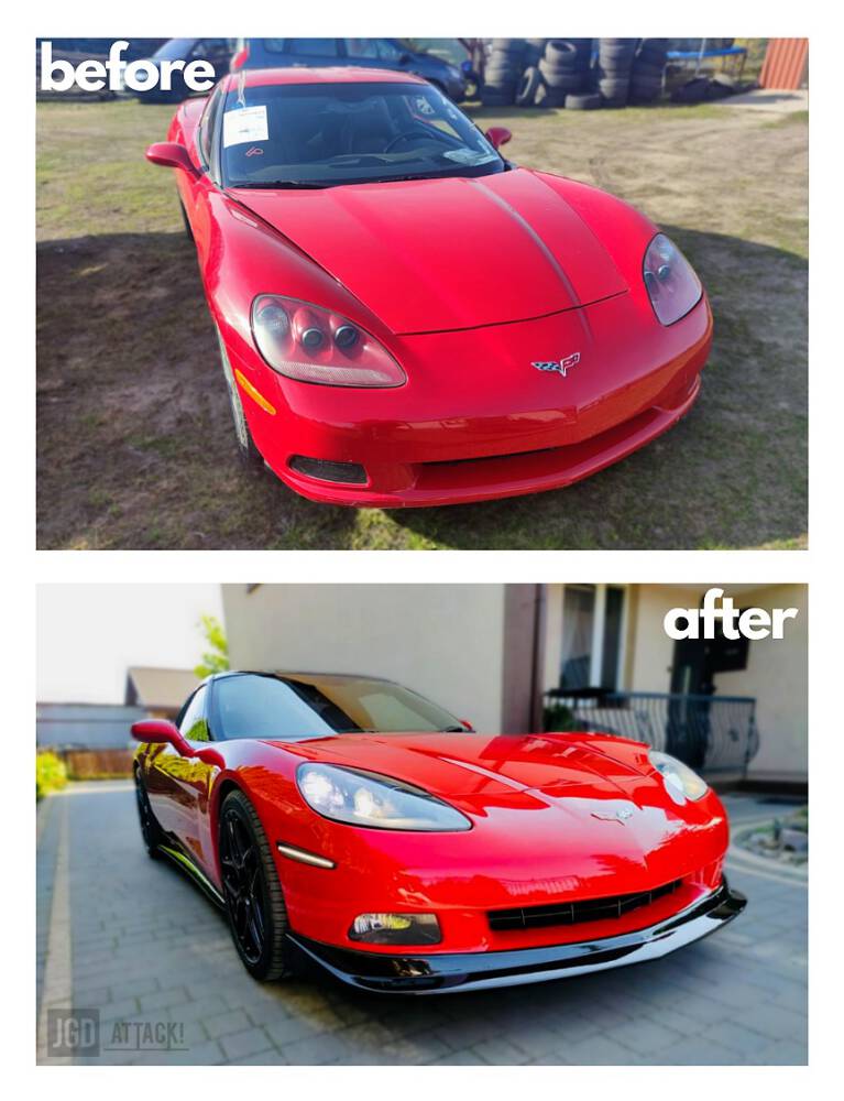 APR Style Frontläpp (CORVETTE 05-13 C6 Base) - 8