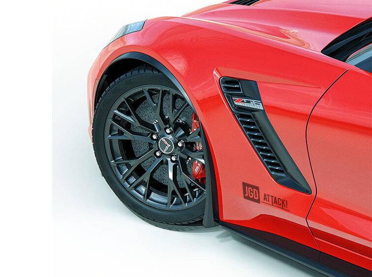 Stänkskydd fram och bak – sats (CORVETTE C7 14–19)
