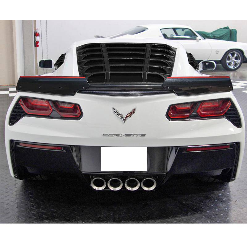 Bakrutelouver – mattsvart (CORVETTE C7 14–19) - 2