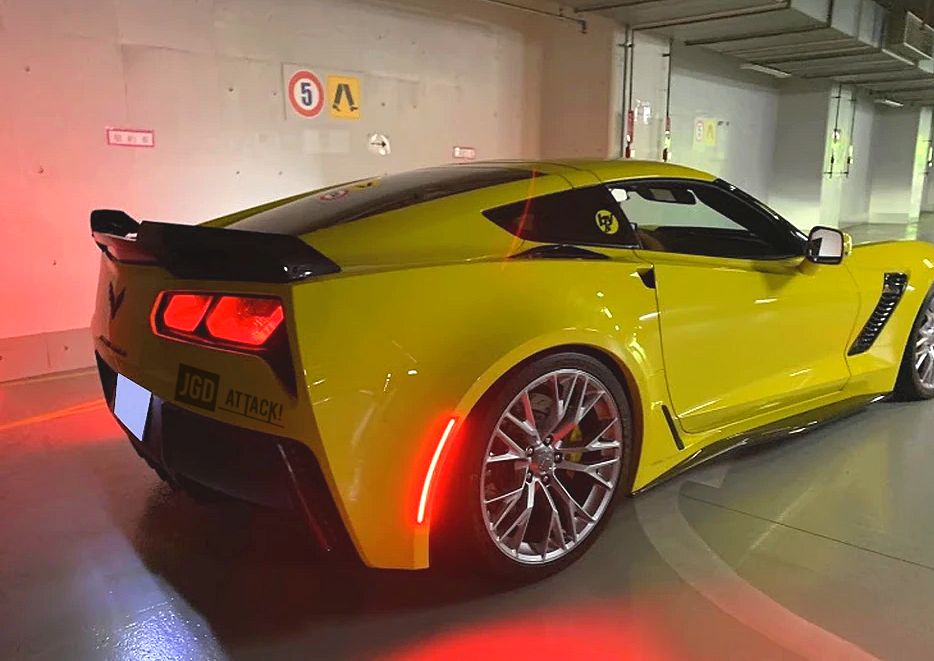 LED-sidomarkeringar bak – röktonade (CORVETTE C7 14–19) - 5