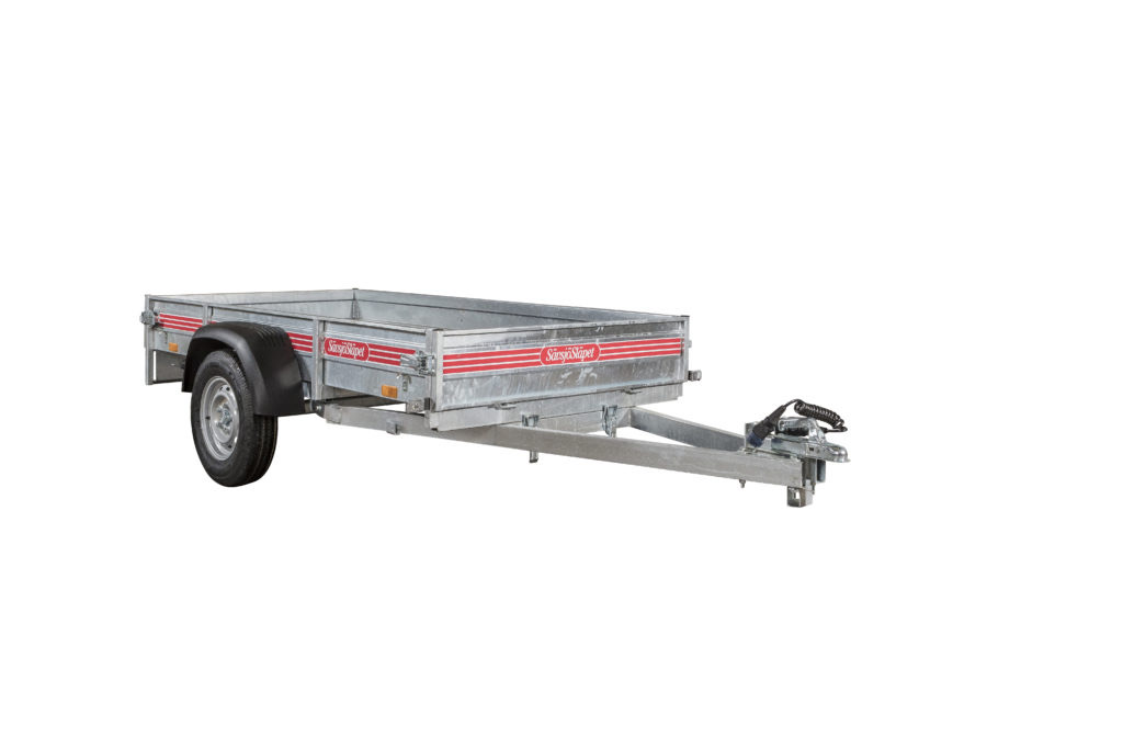  SLÄPVAGN ::: 250 x 130 cm - 500 < - - > 750 kg  :: OBROMSAD :: Sävsjö FTO 2500 