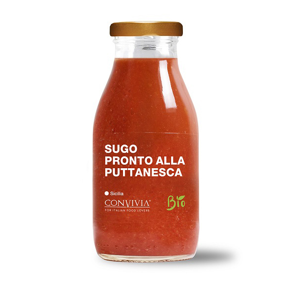 Convivia Färdig Körsbärstomatsås Puttanesca EKO, 250 g
