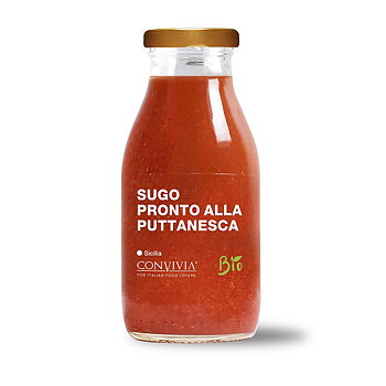 Convivia Färdig Körsbärstomatsås Puttanesca EKO, 250 g