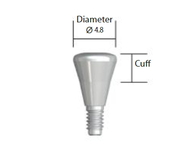 Läkdistans 4,8 x 3 mm NeoBiotech IS implant
