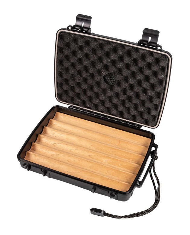 Passatore Resehumidor 5 cigarrer - Svart/Cederträ - 2