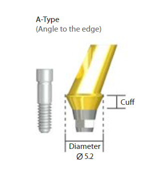 Vinklad cementerbar distans 25° GH3.0mm NeoBiotech IS implant