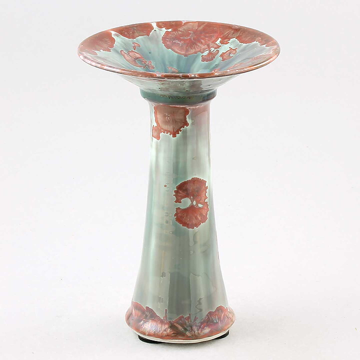 Isak Isaksson (2020) Unique Vase with Green/Red  Crystalline Glaze 18 cm
