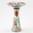 Isak Isaksson (2020) Unique Vase with Green/Red  Crystalline Glaze 18 cm
