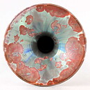 Isak Isaksson (2020) Unique Vase with Green/Red  Crystalline Glaze 18 cm