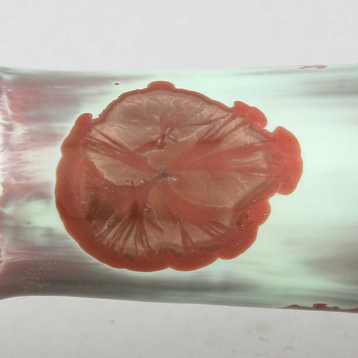 Isak Isaksson (2020) Unique Vase with Green/Red  Crystalline Glaze 18 cm