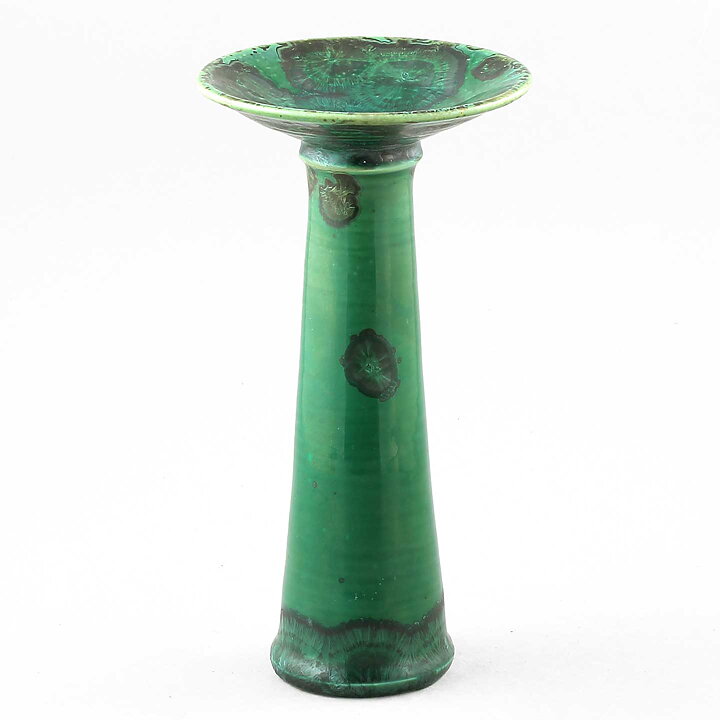 Isak Isaksson (2020) Unique Vase with Green Crystalline Glaze 20 cm