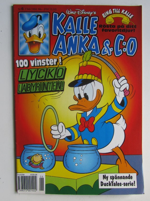 Kalle Anka & Co 1994 06 med bilaga