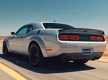 Hellcat Redeye Blanksvart Spoiler (CHALLENGER 08-21 all)