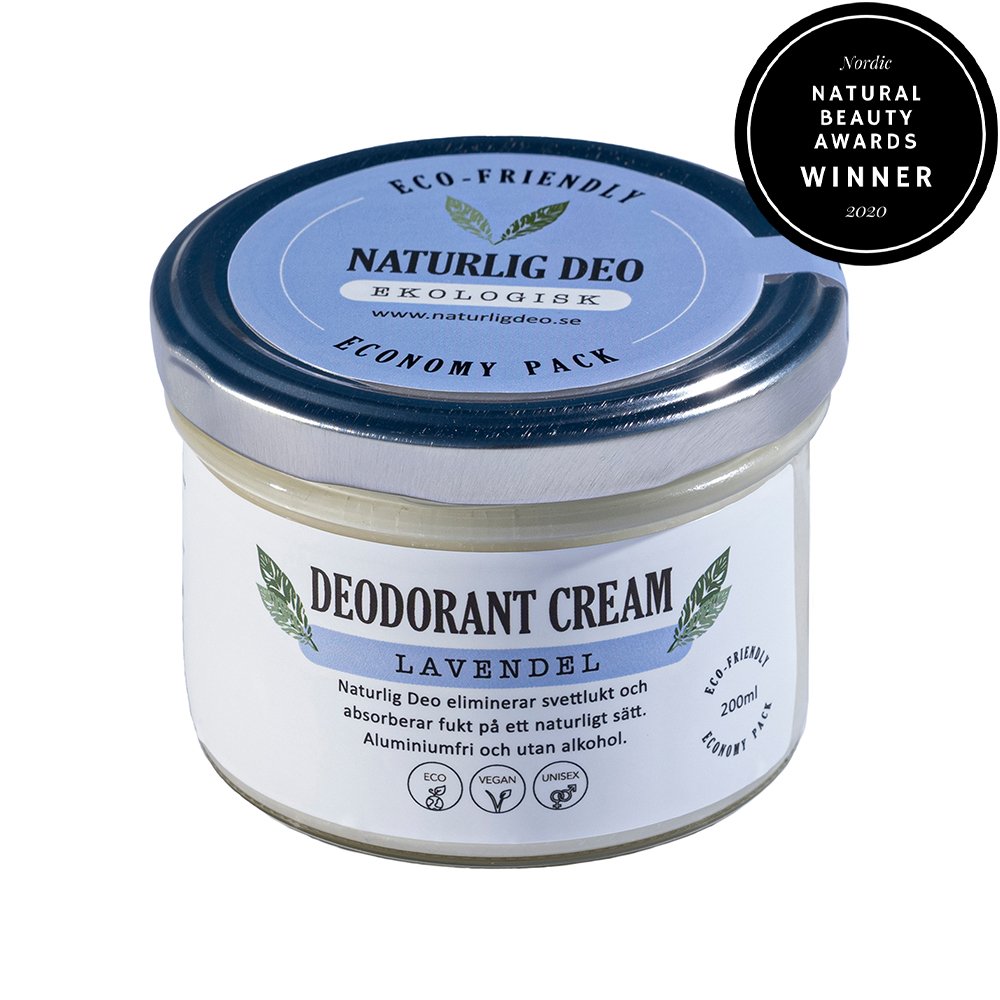 Krämdeo Lavendel 200ml ekonomipack, Naturlig Deo